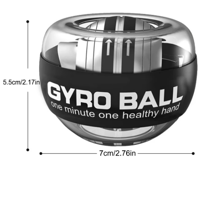 LED Wrist Power Trainer Ball – Self-Starting Gyro Hand Trainer