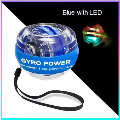 LED Wrist Power Trainer Ball – Self-Starting Gyro Hand Trainer
