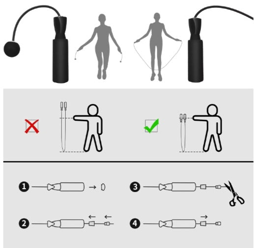 Tangle‑Free Cordless Jump Rope with Weighted Balls | Home Fitness & Fat‑Burning Tool