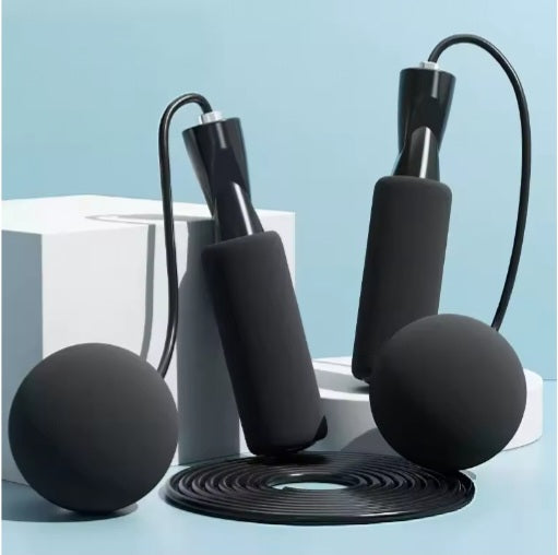 Tangle‑Free Cordless Jump Rope with Weighted Balls | Home Fitness & Fat‑Burning Tool